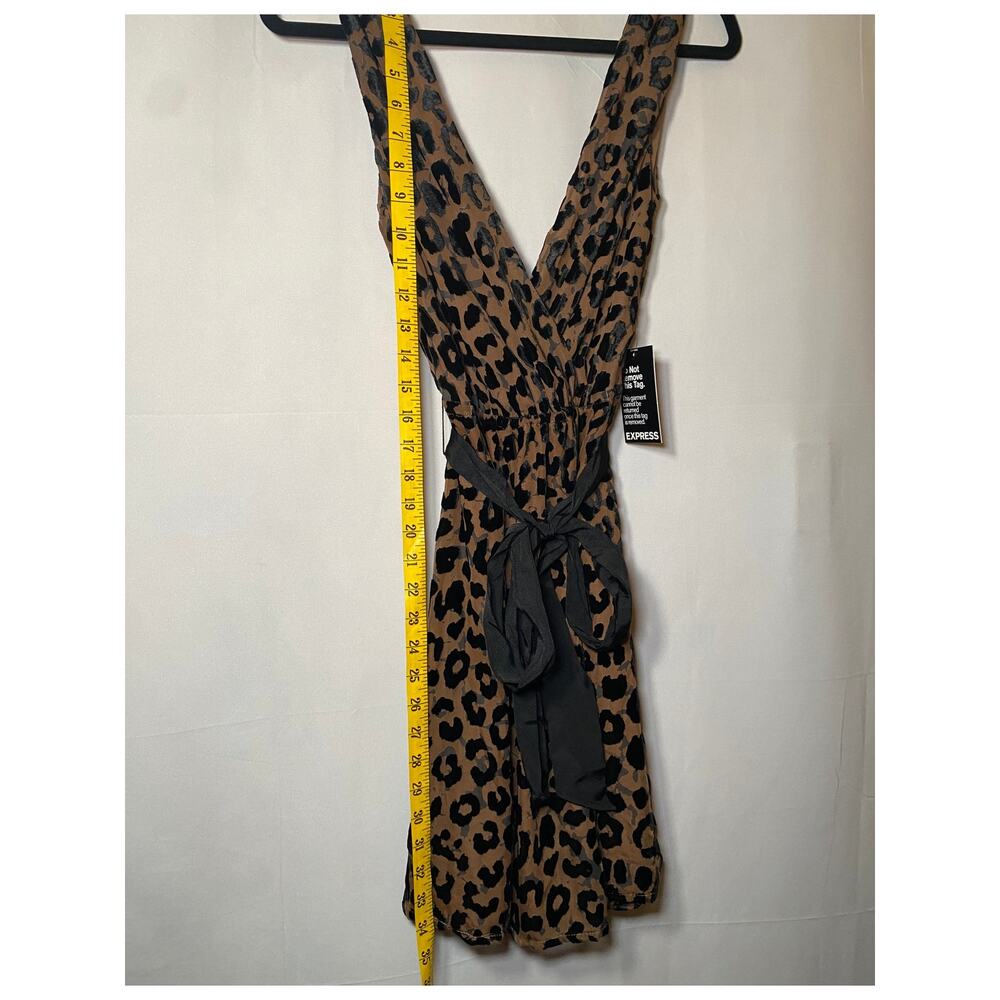 Express - Women's Small - Cheetah Print V-Neck Dress - Picture 8 of 12